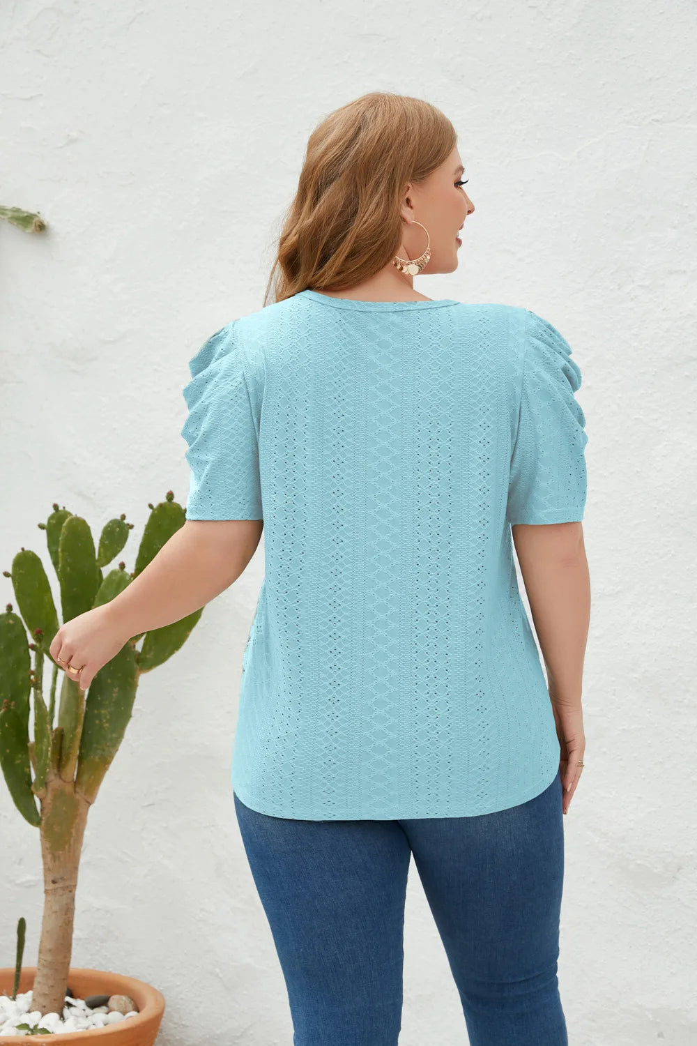 Cham - Plus Size Bluse Bequem Elegant