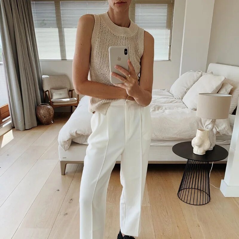 Khalea - Gestricktes Ärmelloses Top Damen