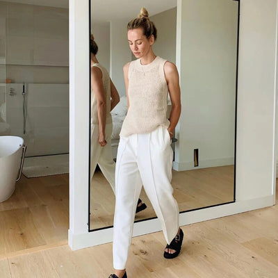 Khalea - Gestricktes Ärmelloses Top Damen