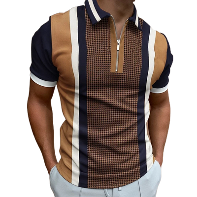 Luciano - Herren-Polo mit Reißverschluss