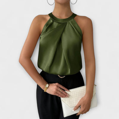 Skye - Schicke Satinbluse mit Off-Shoulder-Design