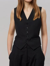 Amelia | Elegante und Moderne Damen Businessweste in Schwarz