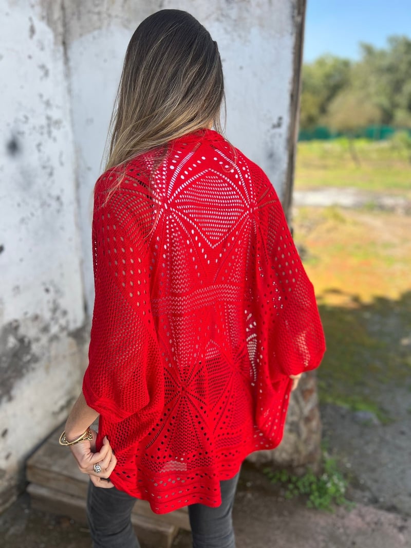 Veronique – Cardigan Mit Halben Ärmeln