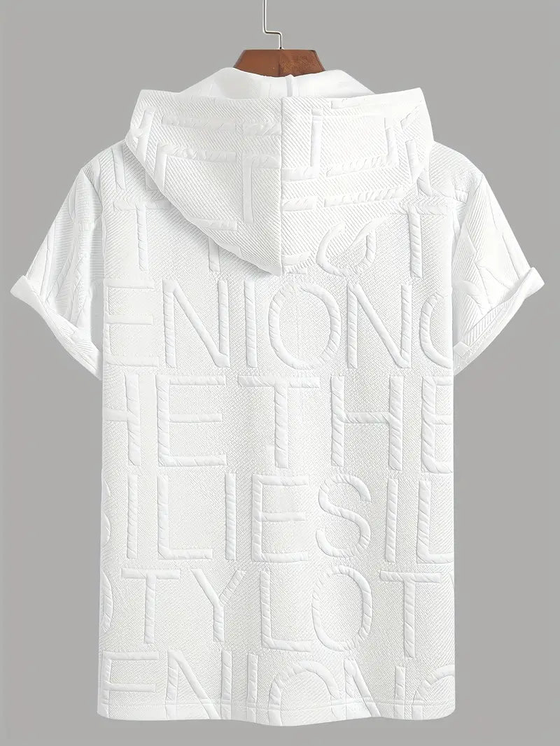 Henryk – Elegante Kurze Ärmel Kapuzen Mit Reißverschluss