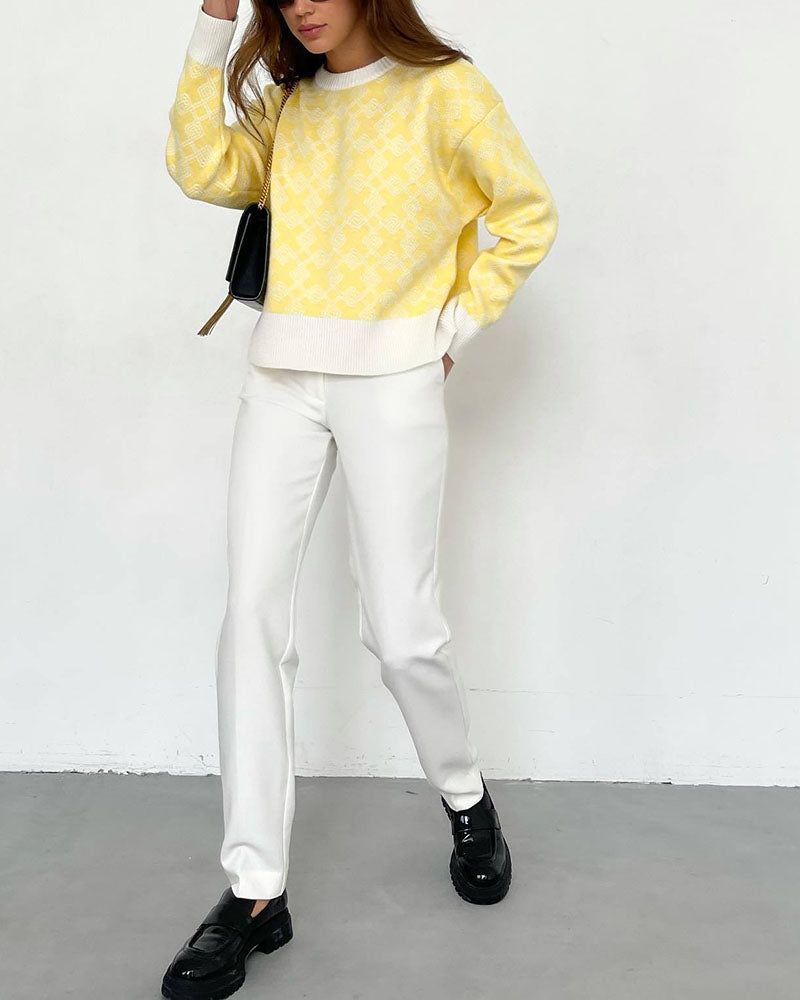 Geometrisches Muster für modernen Stil | Zeitlose Silhouette | Bequemer Tragekomfort