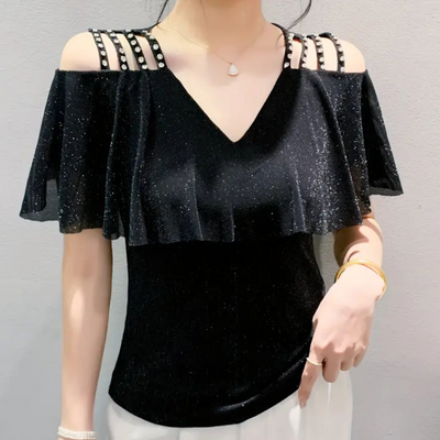 Vera - Stilvolle Bluse mit V-Ausschnitt Damen Vielseitig