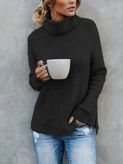 Einfacher warmer Rollkragenpullover - Teresa