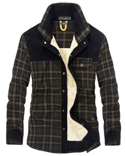 Luxuriöse, stylische Flanell-Winterjacke - Wolfram