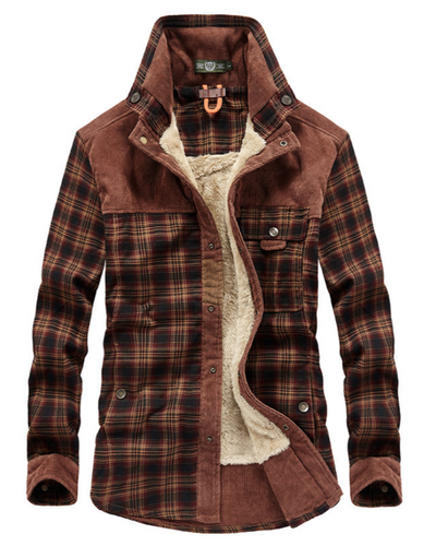 Luxuriöse, stylische Flanell-Winterjacke - Wolfram