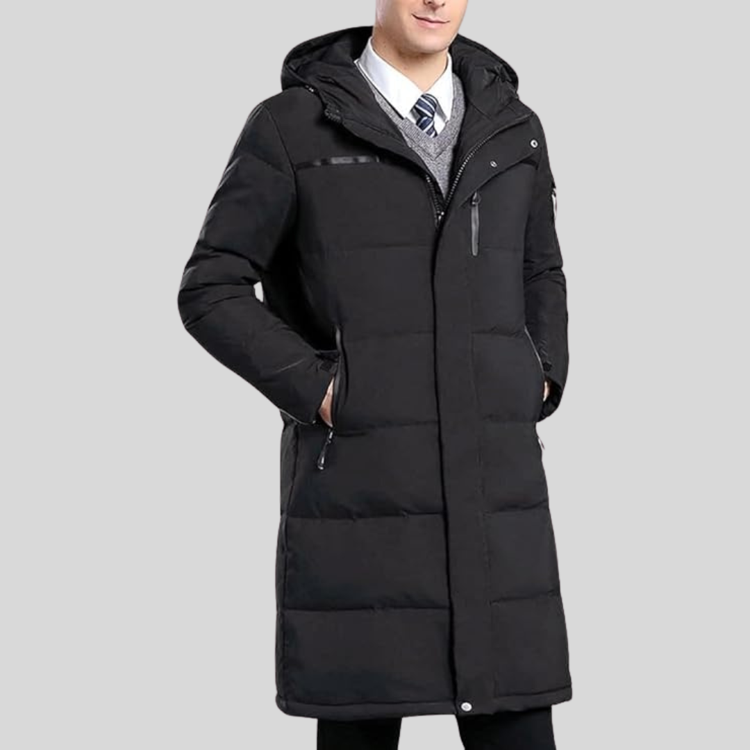 Hochwertige elegante lange Winterjacke für Herren - Eckard