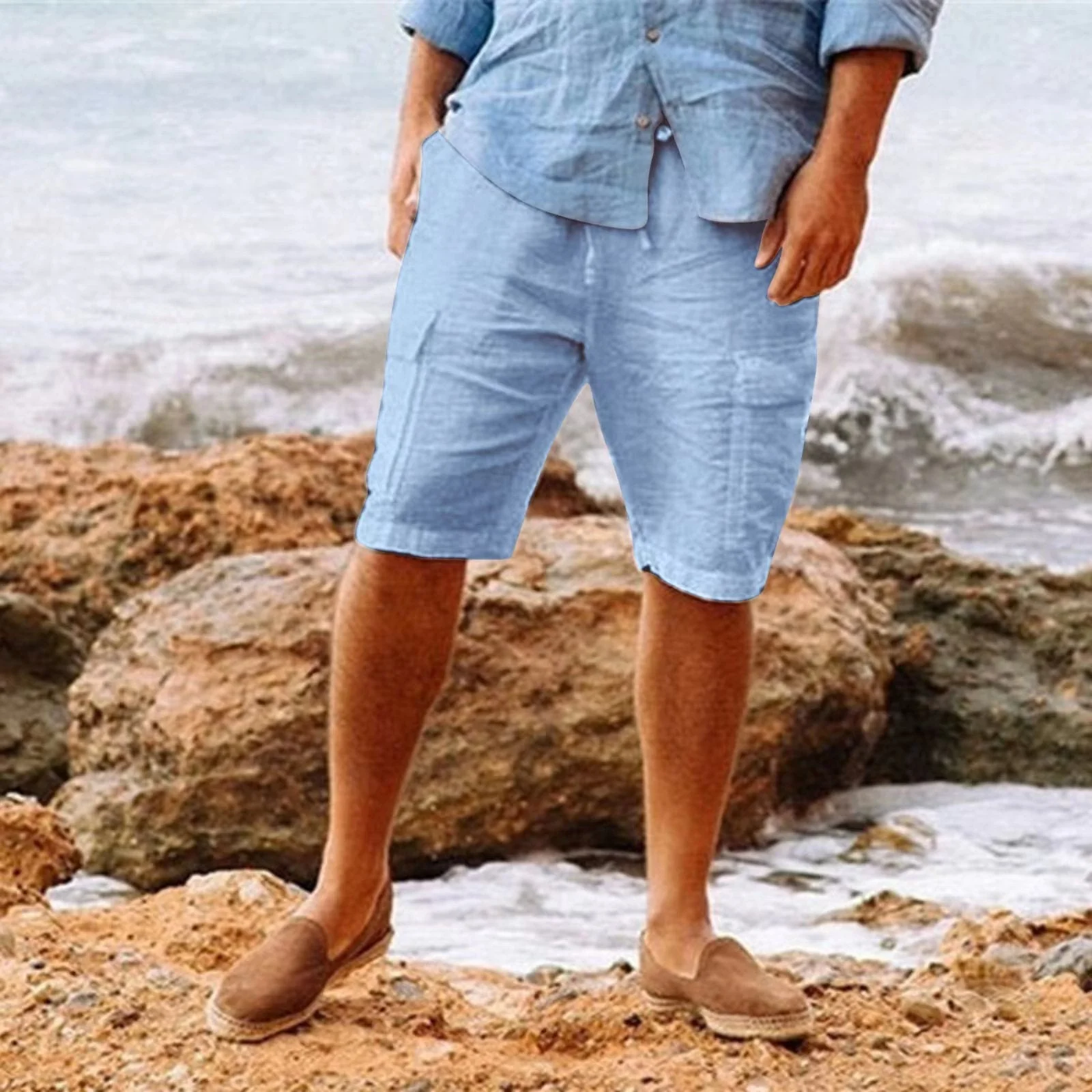 Elegante Leinenshorts für Männer - Manfred