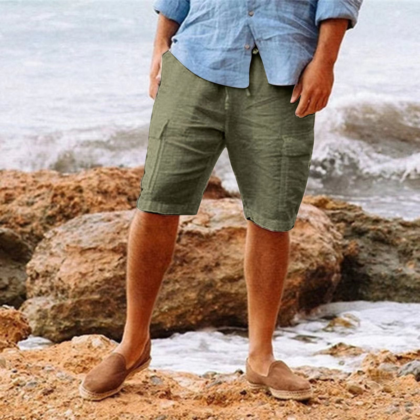 Elegante Leinenshorts für Männer - Manfred
