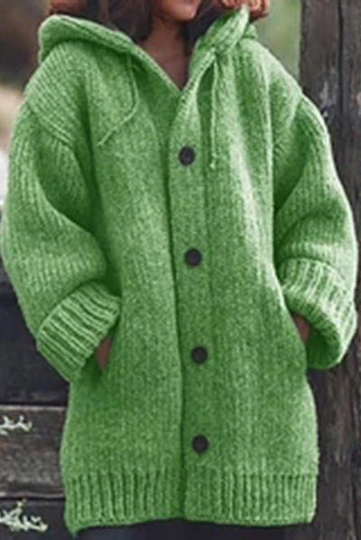 Elegante Strickjacke mit Kapuze - Wilme