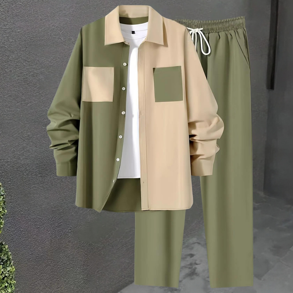 Elegantes Set aus Hose und Hemd für Männer - Rainhardt