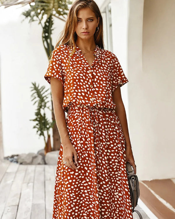 Elegantes Vintage Midikleid für Frauen für den Sommer - Edeltraud