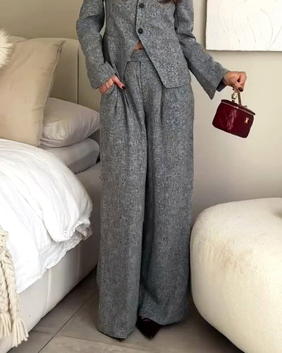 Eleganter Anzug für anspruchsvolle Looks | Taillierte Silhouette | Fließender Stoff