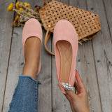 Orthopädische Damen-Ballerinas mit Komfortsohle & klassischem Design – Mia in Rosa