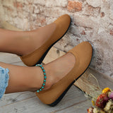 Orthopädische Damen-Ballerinas mit Komfortsohle & klassischem Design – Mia in Khaki