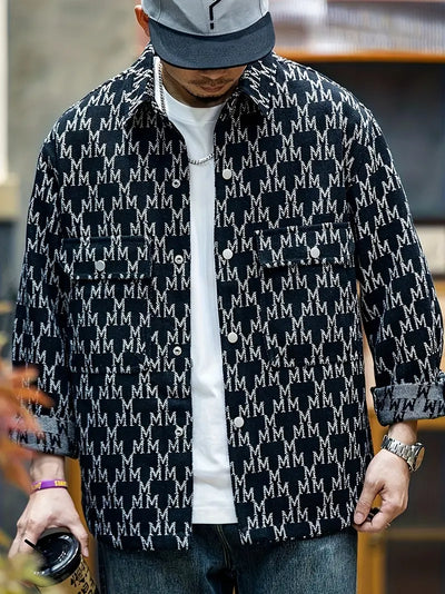 Hugh - Herren M Graphic Print Jacke