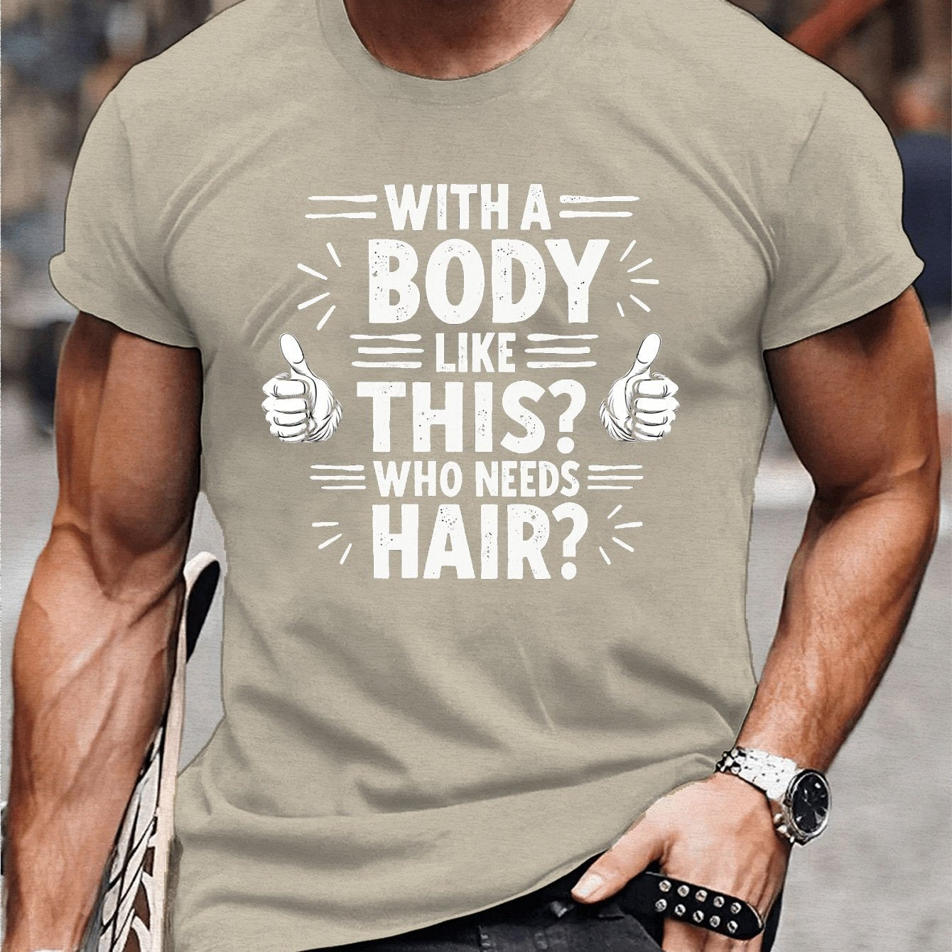 Hairy – Stylisches T-Hemd Mit Kurzen Ärmeln