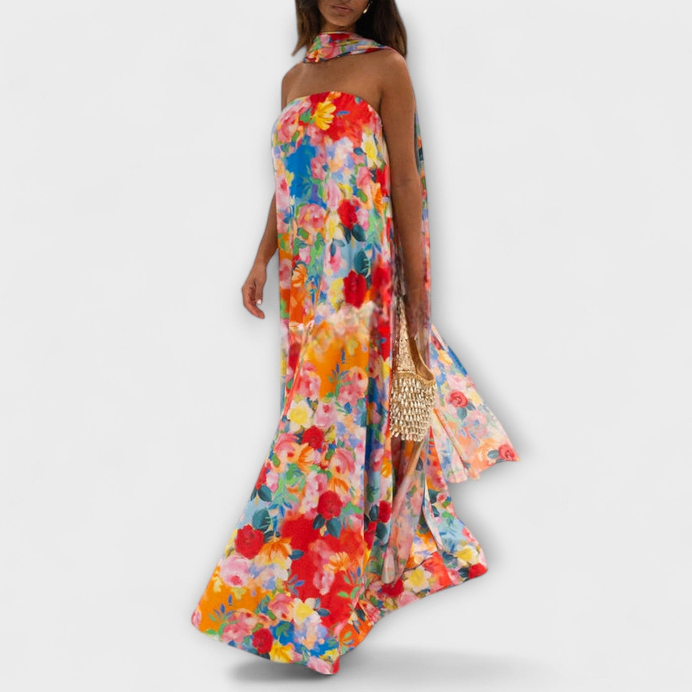 Harlow Off-Shoulder Floral Maxi Dress