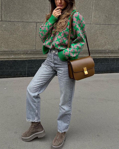 Geometrisches Muster für modernen Stil | Zeitlose Silhouette | Bequemer Tragekomfort