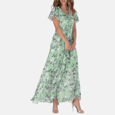 Fließendes Kleid mit Blumenmuster für Frauen - Eileen