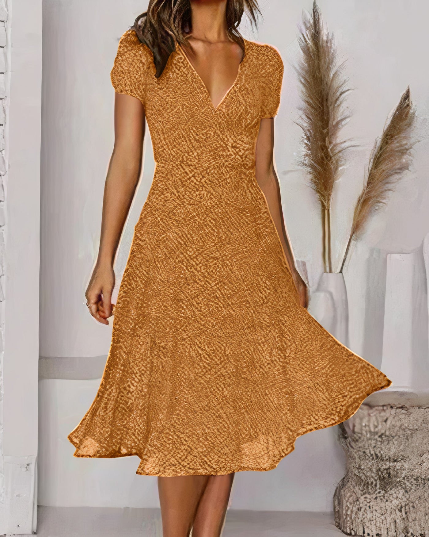 Geblümtes Chiffonkleid für den Sommer - Valentina