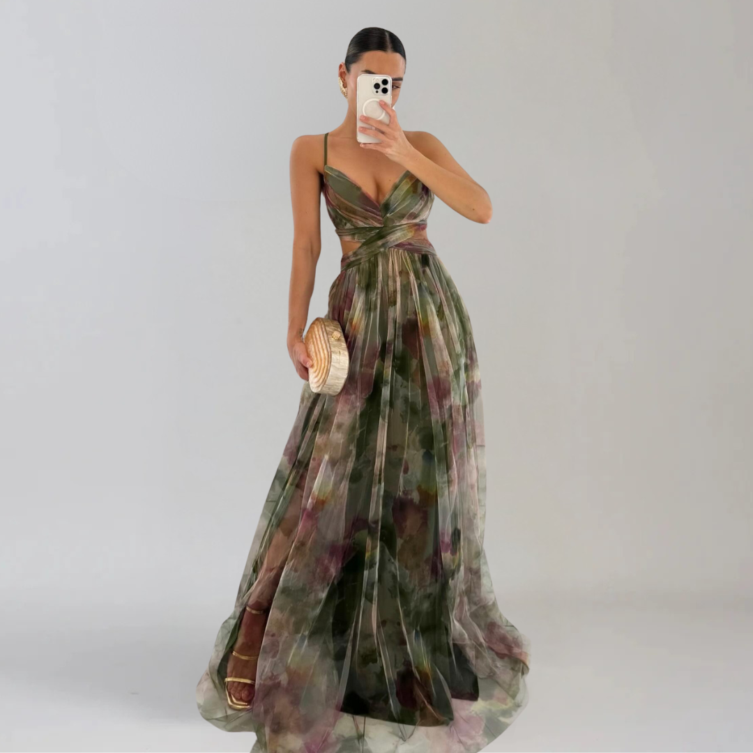 GIADA  | Leichtes Kleid mit floralem Muster