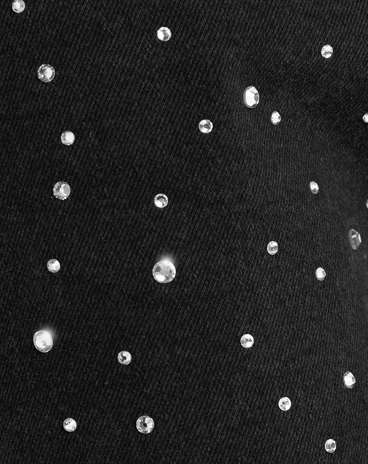 Glitzer-Jeans | Strahlender Look | Gerade Passform