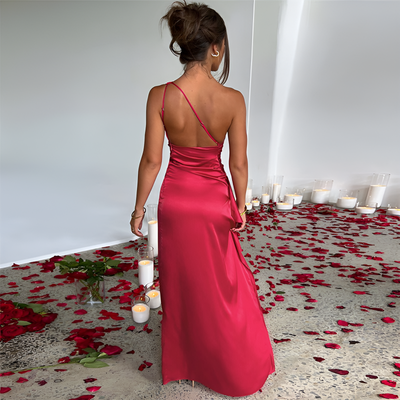 Lilie | Elegantes Ein-Schulter Maxikleid