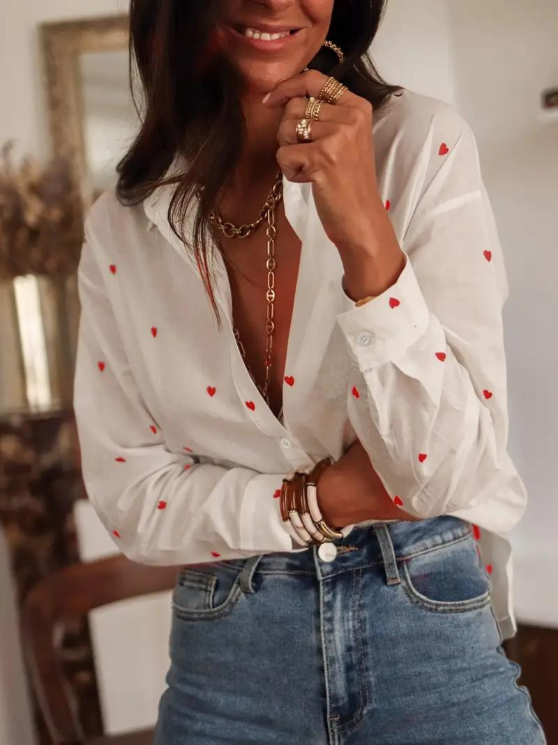 Pearl - Herzdruck Bluse