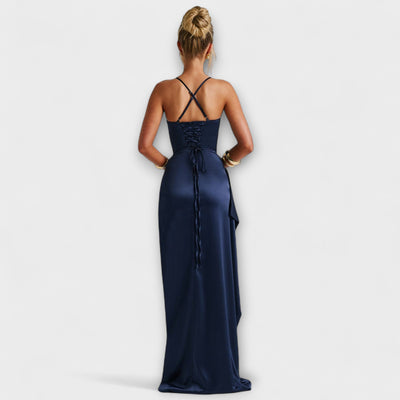Krissi - Marineblaues Maxikleid