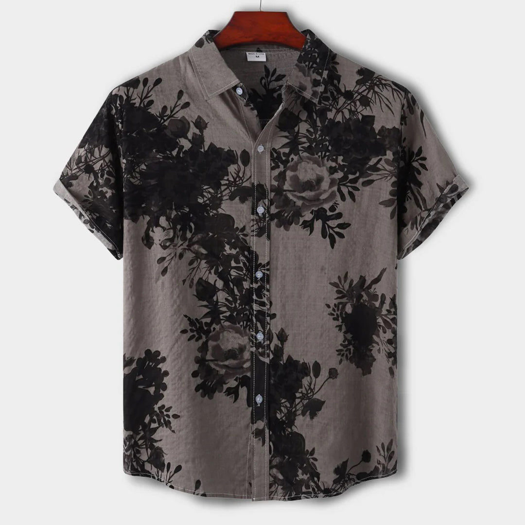 Herrenhemd Slim Fit Floral für den Sommer - Ulrichius