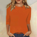 Stella – Klassisches Damen T-Shirt in Orange