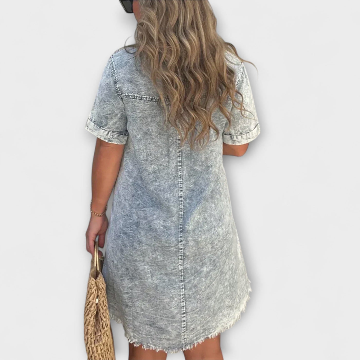 Vera - Lässiges Denim Hemdkleid