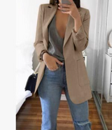 Trendy Damen Blazermantel - Elise in Khaki