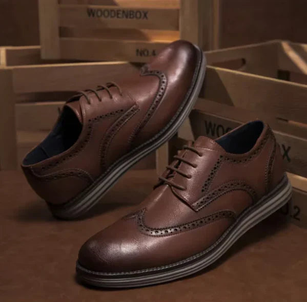 Dennis - Vegane Lederschuhe mit Wingtip-Sohle für Männer