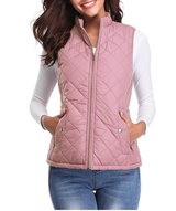 Leicht Gefütterte Stylische Damenweste - Lara in Rosa