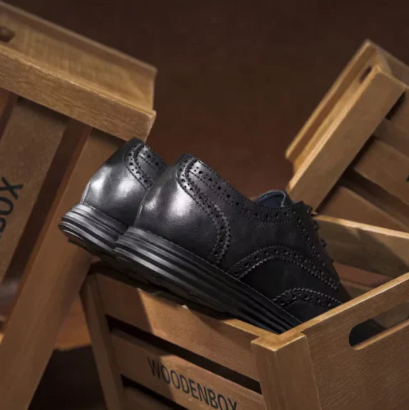 Dennis - Vegane Lederschuhe mit Wingtip-Sohle für Männer