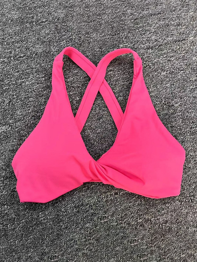 Heidi-Mode | Enganliegend schnelltrocknender Sport Yoga-BH für Outdoor-Laufen Cross-Back Fitness-Unterwäsche