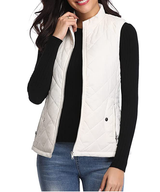Leicht Gefütterte Stylische Damenweste - Lara in Weiß