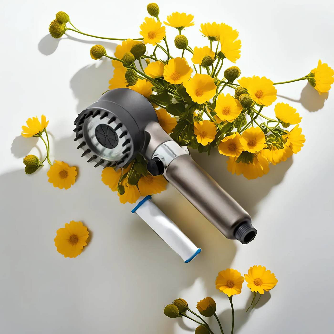 Intelligenter Duschkopf mit integriertem Wasserfiltersystem