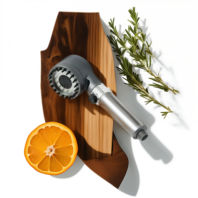 Intelligenter Duschkopf mit integriertem Wasserfiltersystem