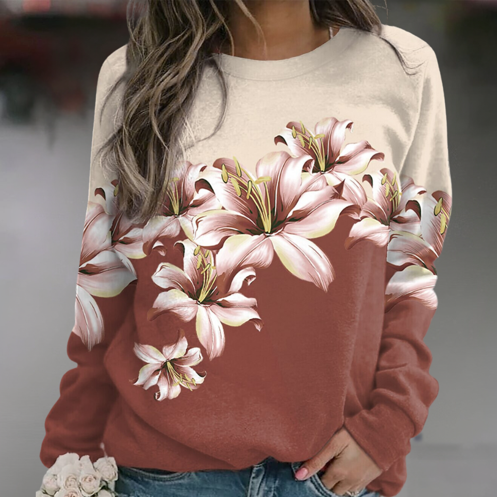 Floraler Pullover | Elegantes florales Design | Bequeme Passform