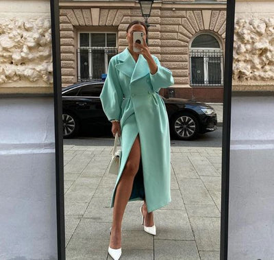 Eleganter Mantel | Oversize-Passform & Statement-Kragen | Zeitloser Chic