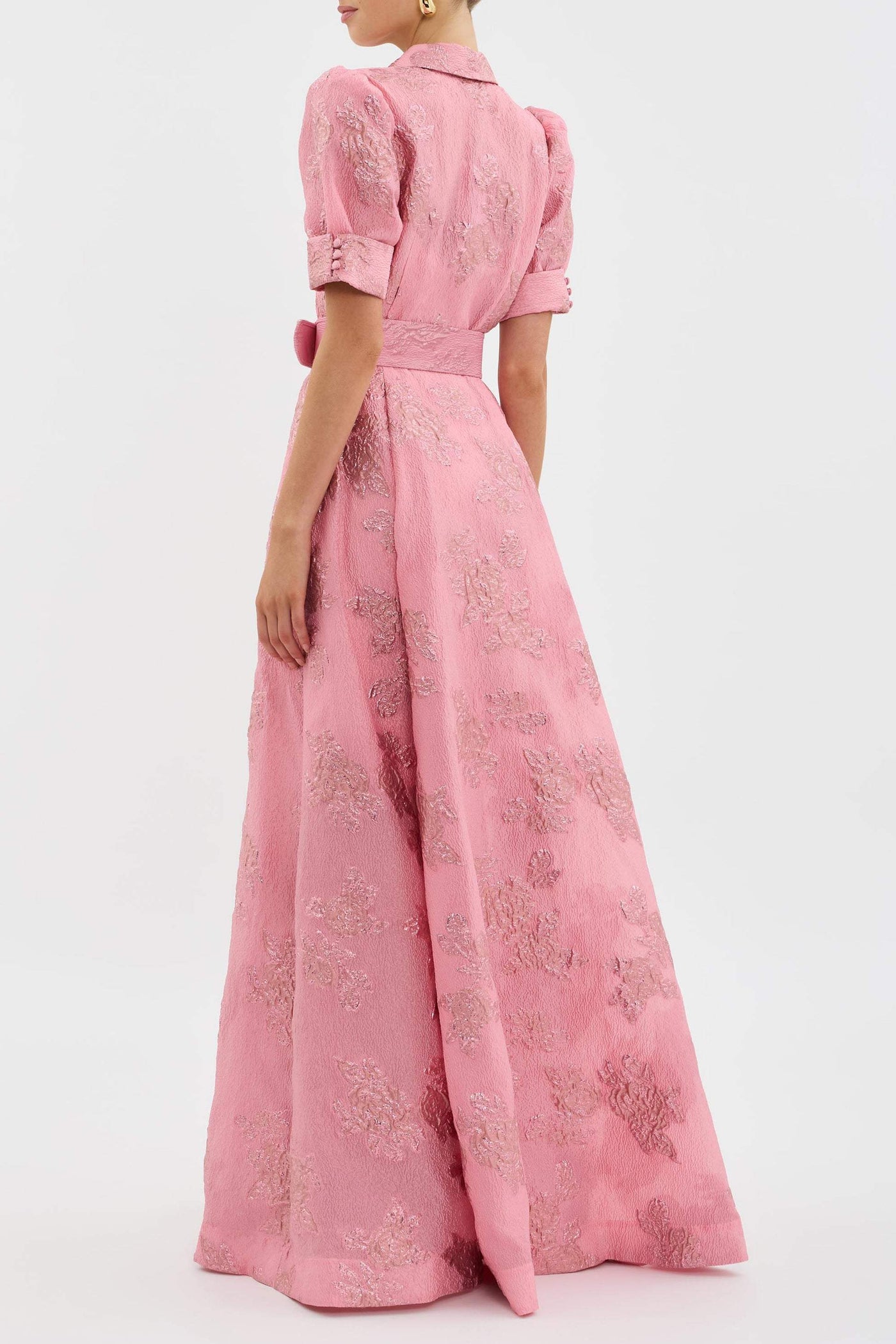 Thang - Schickes Rosa Gürtel Anlasskleid
