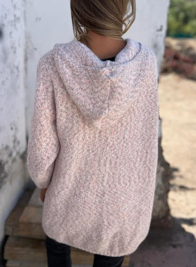 Langer Strick-Cardigan mit Kapuze | Kuschelige Wärme | Feminine Eleganz