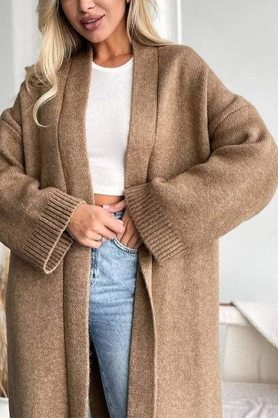 Langer Strick-Cardigan | Minimalistische Eleganz | Zeitloser Komfort