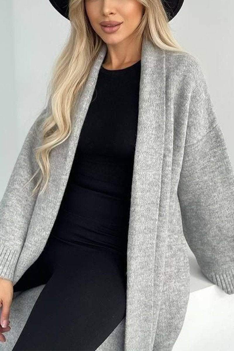 Langer Strick-Cardigan | Minimalistische Eleganz | Zeitloser Komfort